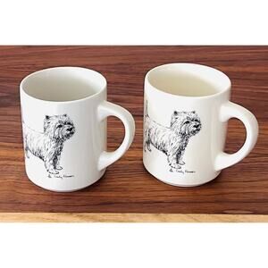 Cindy Farmer Cairn Terrier Maltese Small Shaggy Dog Mug (2)